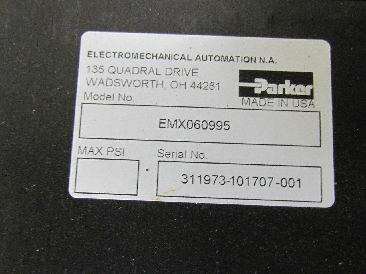Parker EMX060995 Electric Ball Screw Actuator Cylinder MPP1153P6S-KPSN Motor