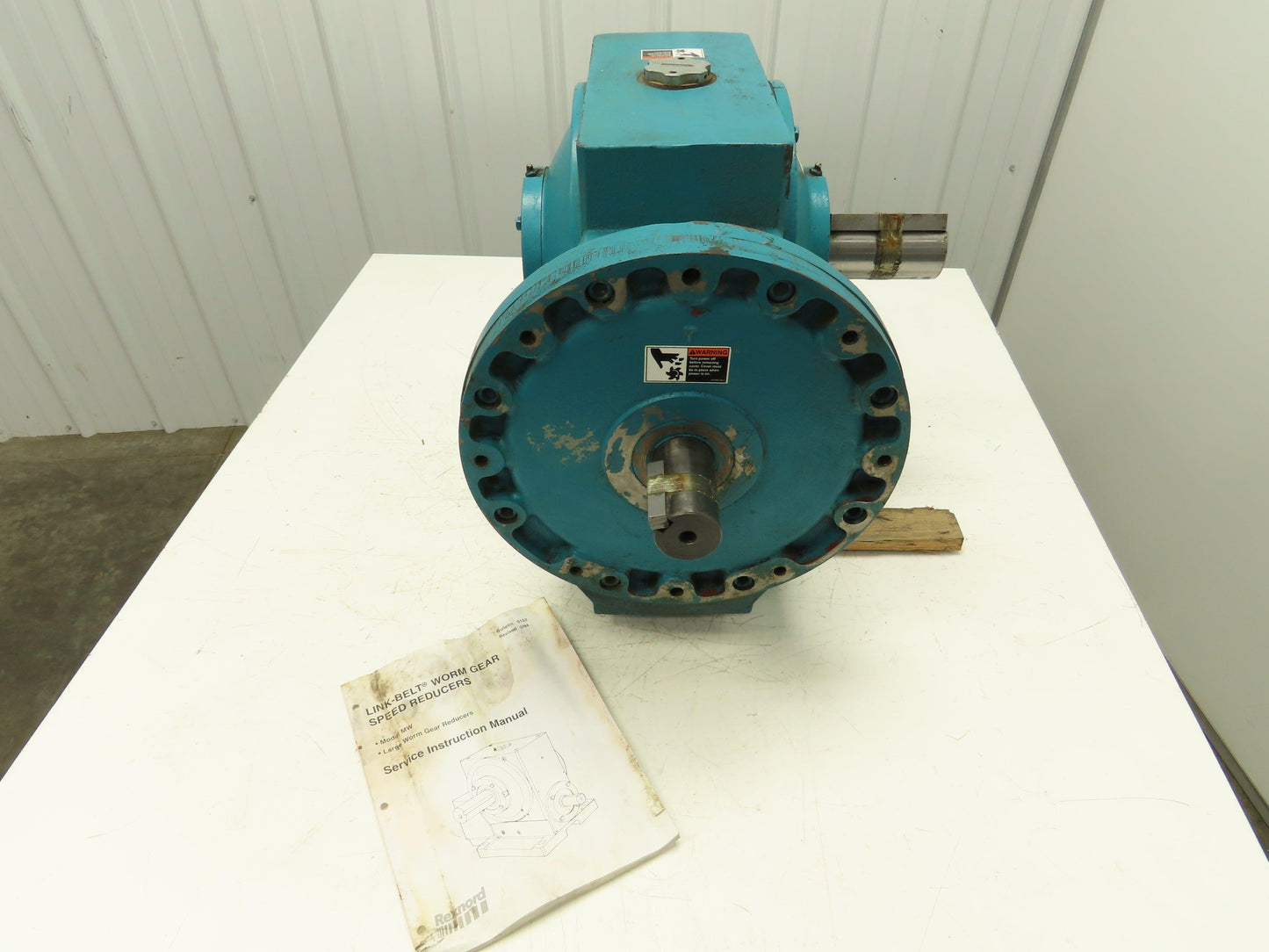 Link-Belt MW-H-145-XX-1B Worm Gear Speed Reducer Gearbox 37:1 Ratio 14Hp 47 RPM