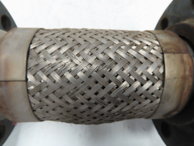 3"x 12" Flanged Stainless Braided Flex Hose Pipe Expansion Joint 8-Bolt #300