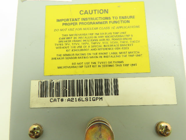General Electric A216LSIGPM Micro Versa Trip PM Trip Unit Parts Only