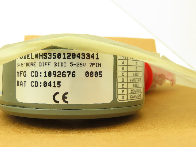 Dynapar HS35012043341 Shaft Encoder 3/8" Bore 5-26V 7-Pin