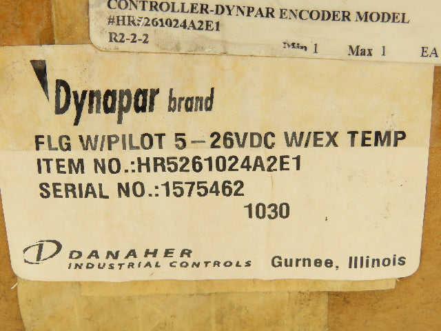 Dynapar HR5261024A2E1 Shaft Encoder 5/8" Bore 5-26VDC Flange Mount