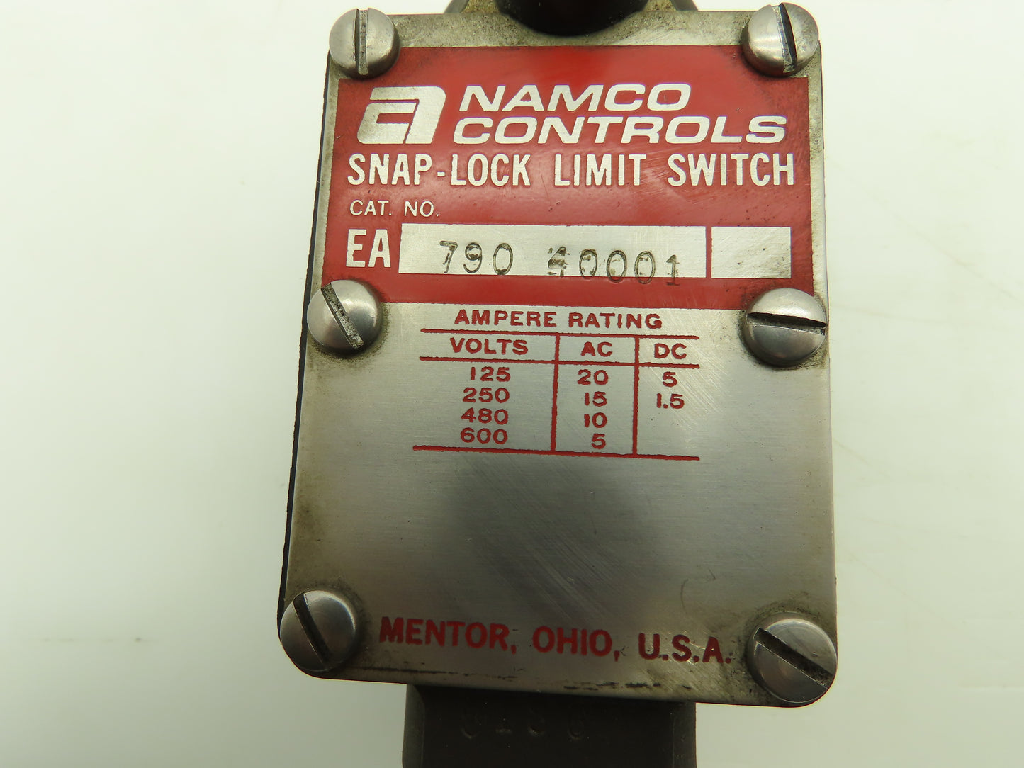 Namco Controls EA790 40001 Snap-Lock Cam Limit Switch 600V