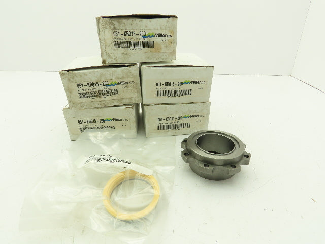 Miller 051-KRO15-200 Cylinder Piston Rod Seal And Bolted Bushing 2"Dia Lot Of 5