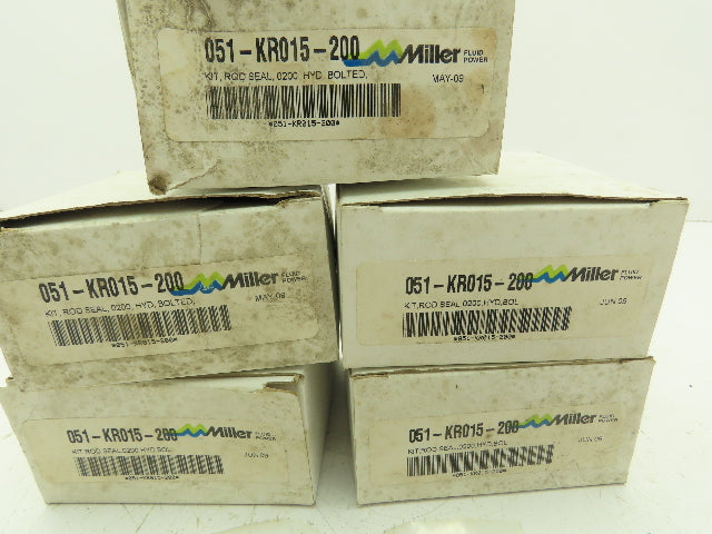 Miller 051-KRO15-200 Cylinder Piston Rod Seal And Bolted Bushing 2"Dia Lot Of 5