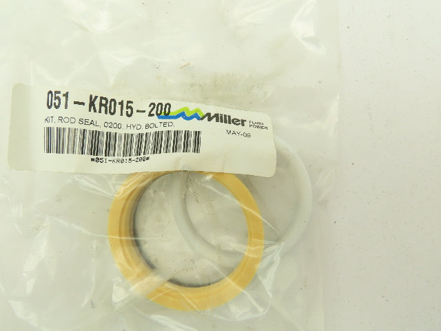 Miller 051-KRO15-200 Cylinder Piston Rod Seal And Bolted Bushing 2"Dia Lot Of 5