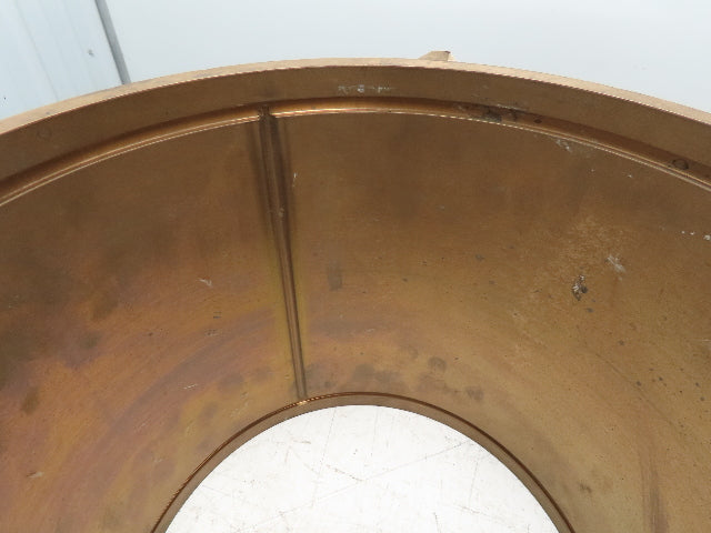 10.25" ID 11" OD 10"L Bronze Grooved Plain Bearing Sleeve Bushing