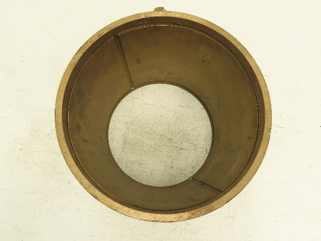 10.25" ID 11" OD 10"L Bronze Grooved Plain Bearing Sleeve Bushing