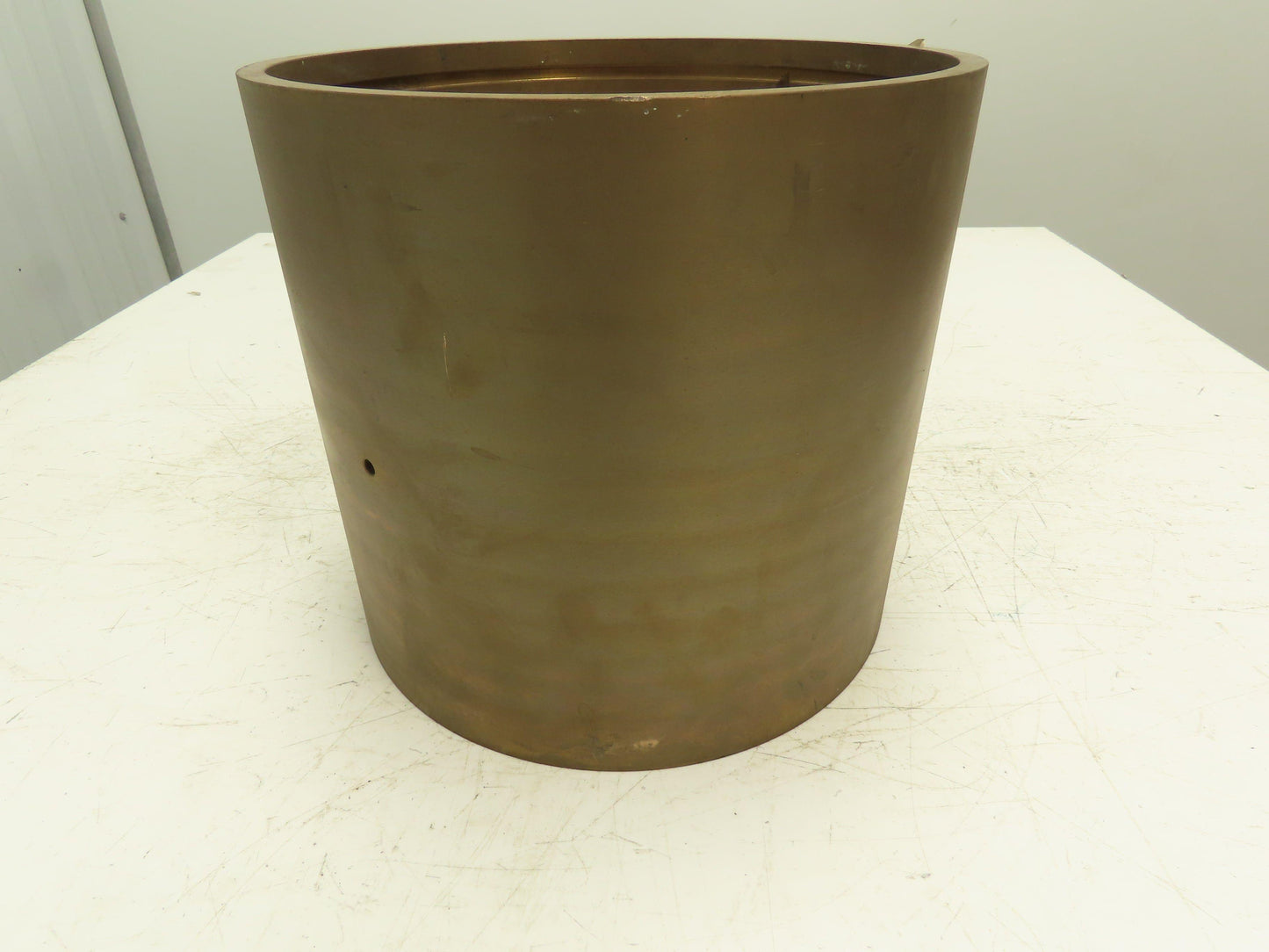 10.25" ID 11" OD 10"L Bronze Grooved Plain Bearing Sleeve Bushing