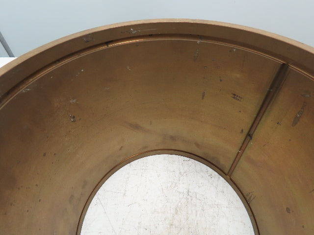 10.25" ID 11" OD 10"L Bronze Grooved Plain Bearing Sleeve Bushing