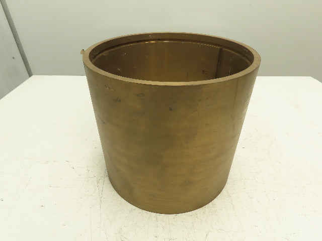 10.25" ID 11" OD 10"L Bronze Grooved Plain Bearing Sleeve Bushing