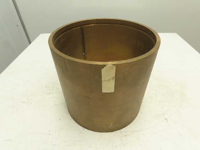 10.25" ID 11" OD 10"L Bronze Grooved Plain Bearing Sleeve Bushing