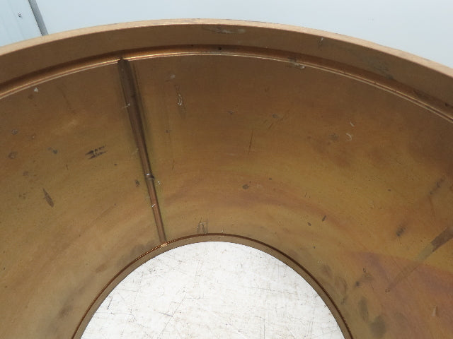 10.25" ID 11" OD 10"L Bronze Grooved Plain Bearing Sleeve Bushing