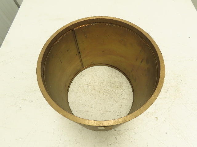 10.25" ID 11" OD 10"L Bronze Grooved Plain Bearing Sleeve Bushing