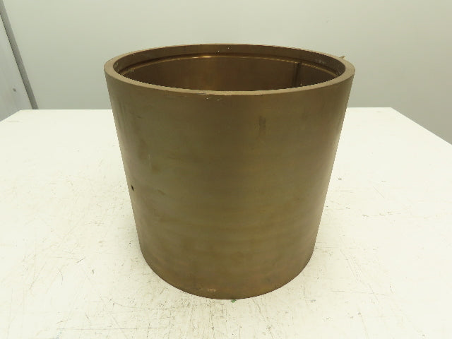10.25" ID 11" OD 10"L Bronze Grooved Plain Bearing Sleeve Bushing
