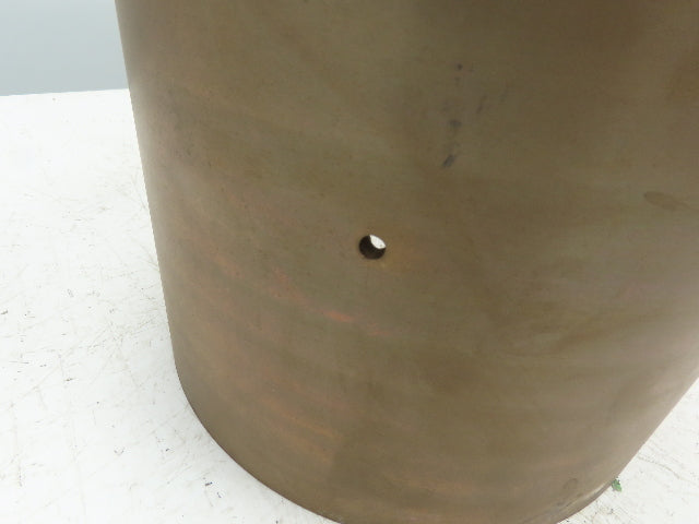 10.25" ID 11" OD 10"L Bronze Grooved Plain Bearing Sleeve Bushing