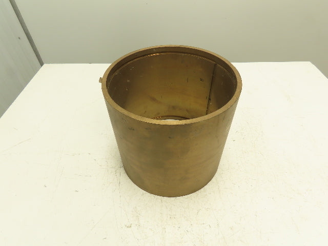 10.25" ID 11" OD 10"L Bronze Grooved Plain Bearing Sleeve Bushing