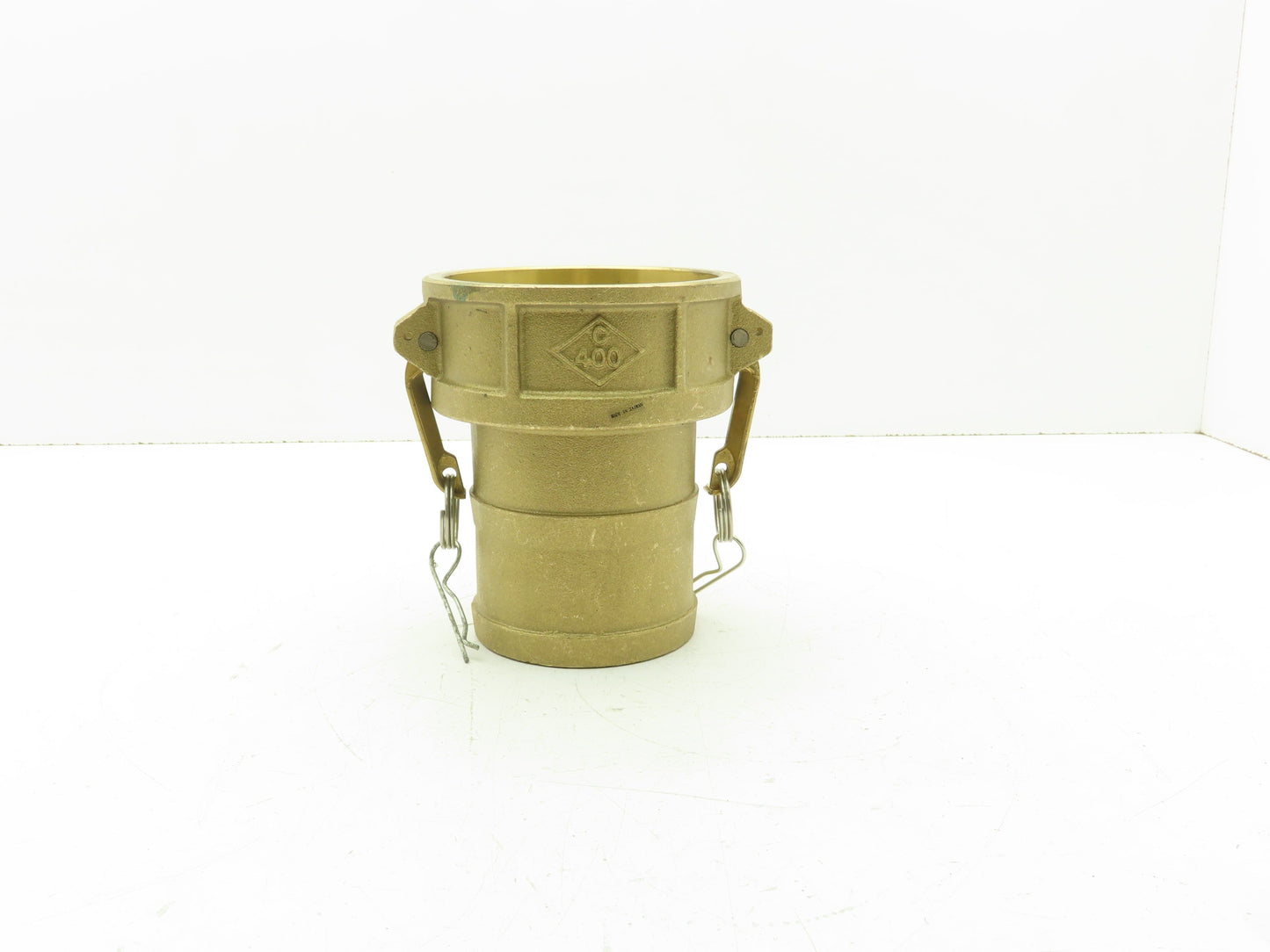 400-C-BR Brass Camlock Cam & Groove 4" Type C Female Coupler x Hose Barb Shank