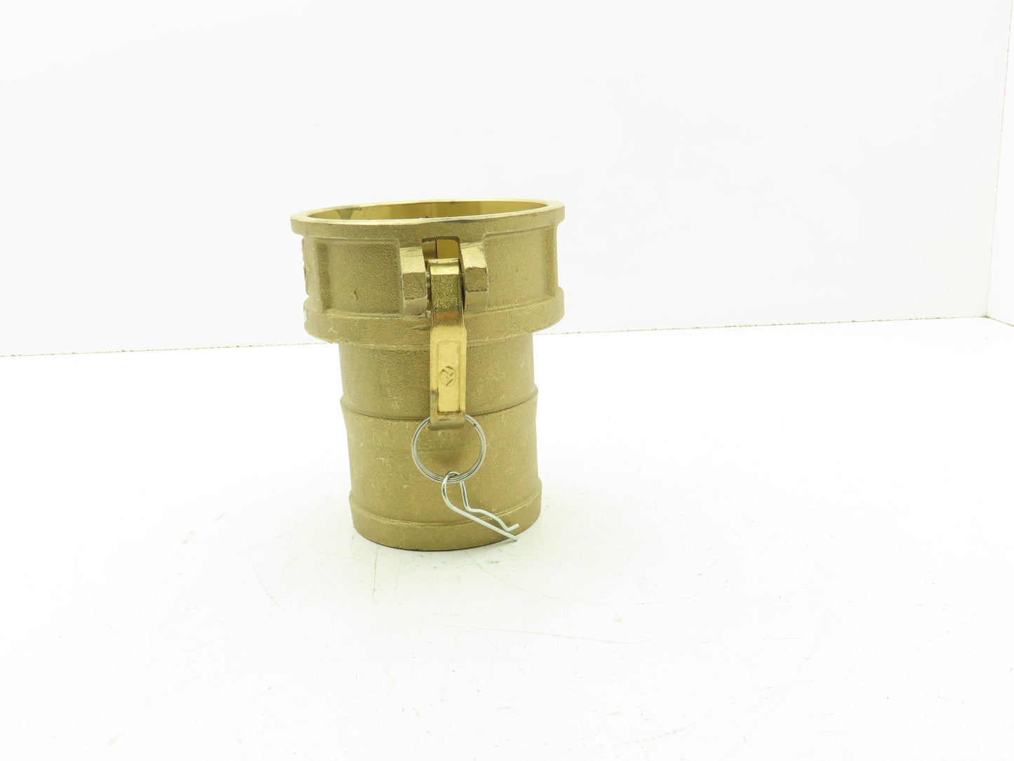 400-C-BR Brass Camlock Cam & Groove 4" Type C Female Coupler x Hose Barb Shank