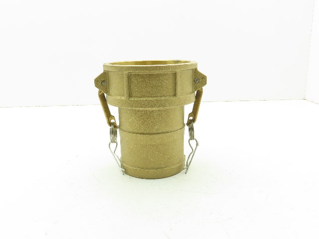 400-C-BR Brass Camlock Cam & Groove 4" Type C Female Coupler x Hose Barb Shank