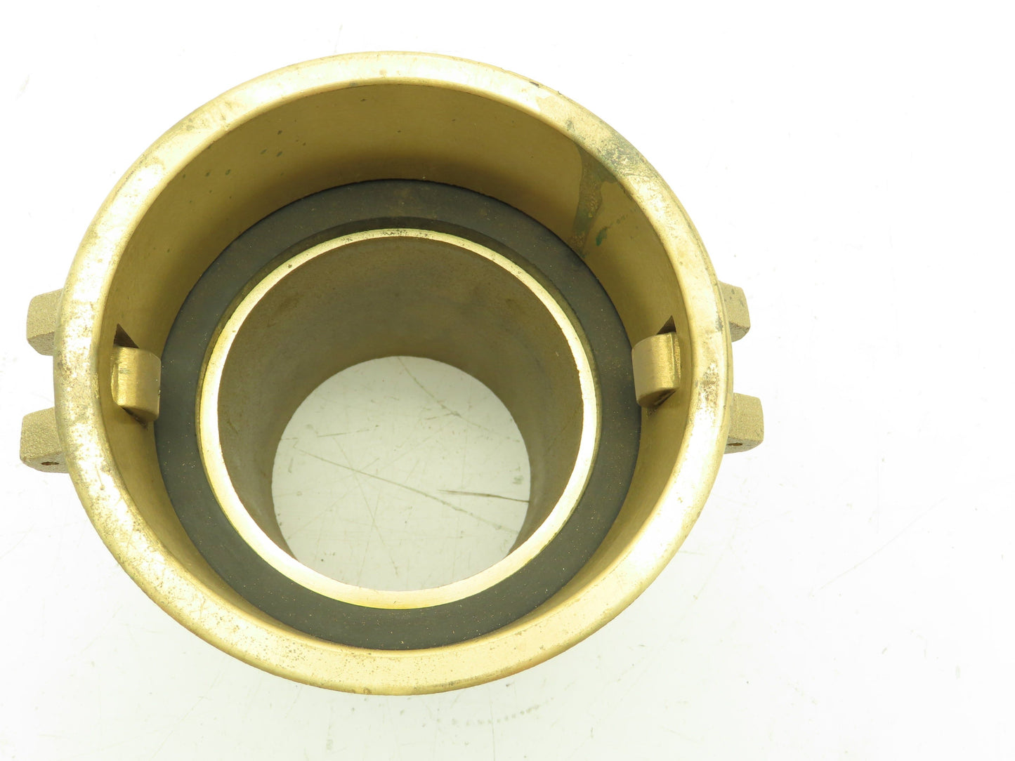 400-C-BR Brass Camlock Cam & Groove 4" Type C Female Coupler x Hose Barb Shank