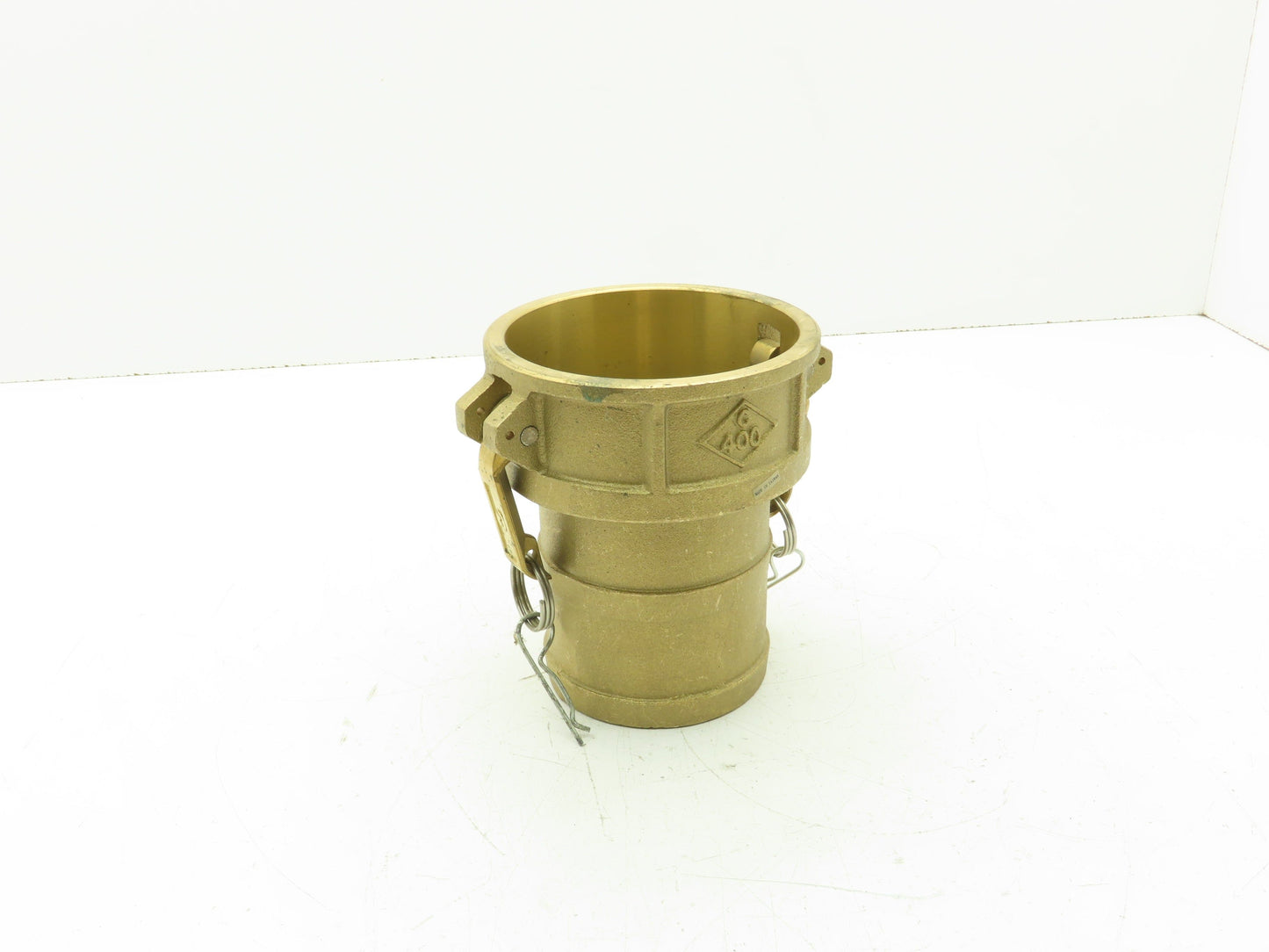 400-C-BR Brass Camlock Cam & Groove 4" Type C Female Coupler x Hose Barb Shank