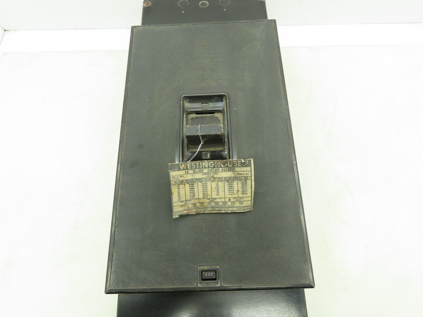 Westinghouse AB DE-ION Circuit Breaker 600A 600V 3 Pole
