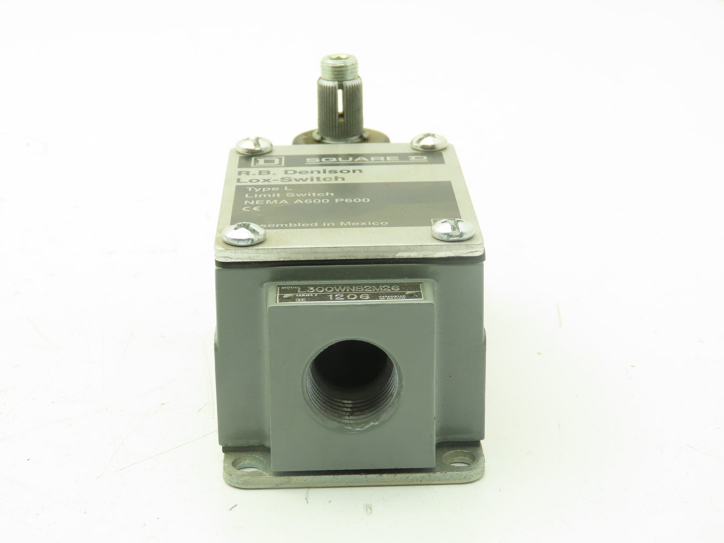 Square D L300WNS2M26 Limit Switch 600V 12A Type L