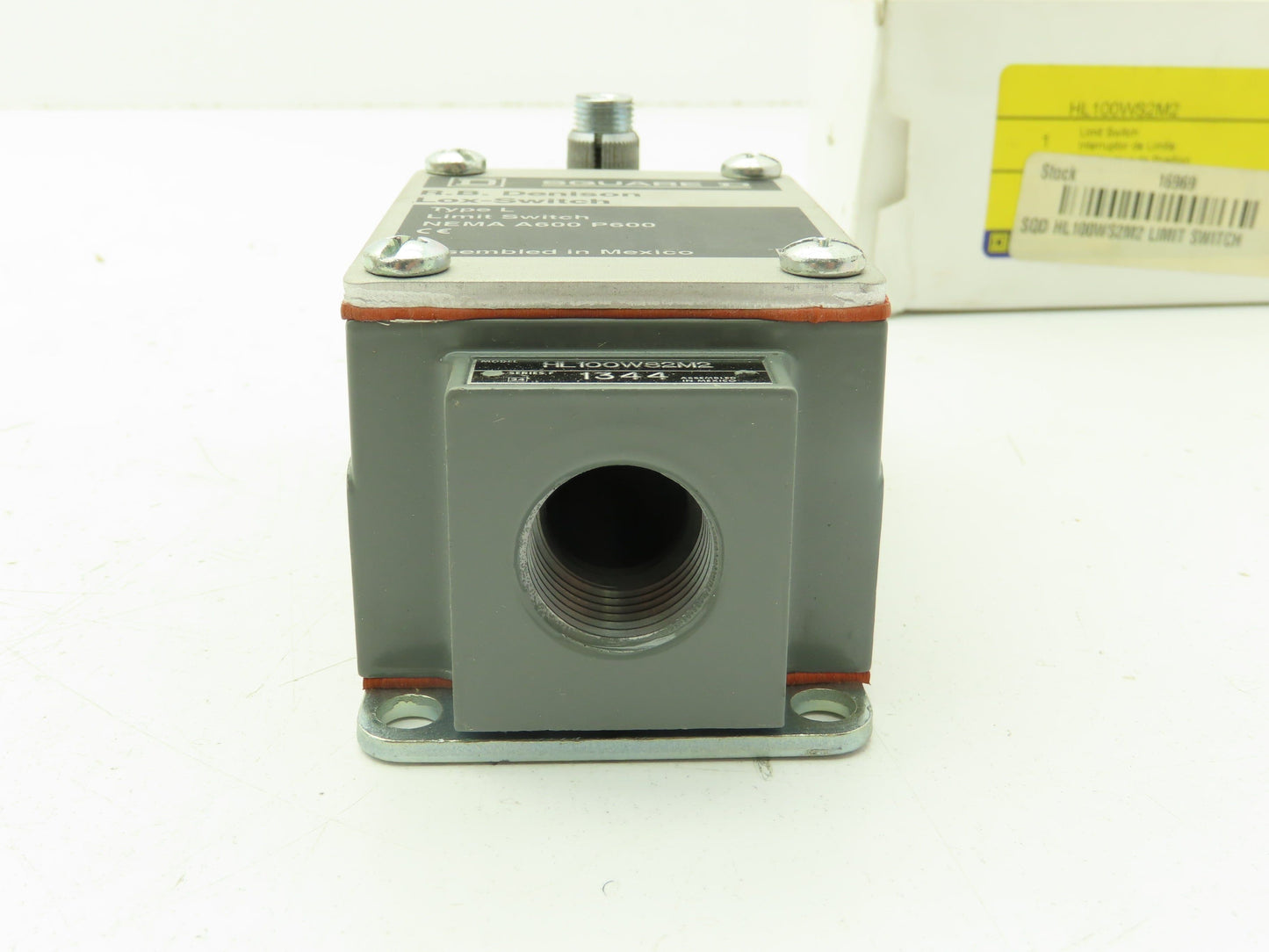 Square D HL1000WS2M2 Limit Switch 600V 20A Type L 1/2" NPT Connection