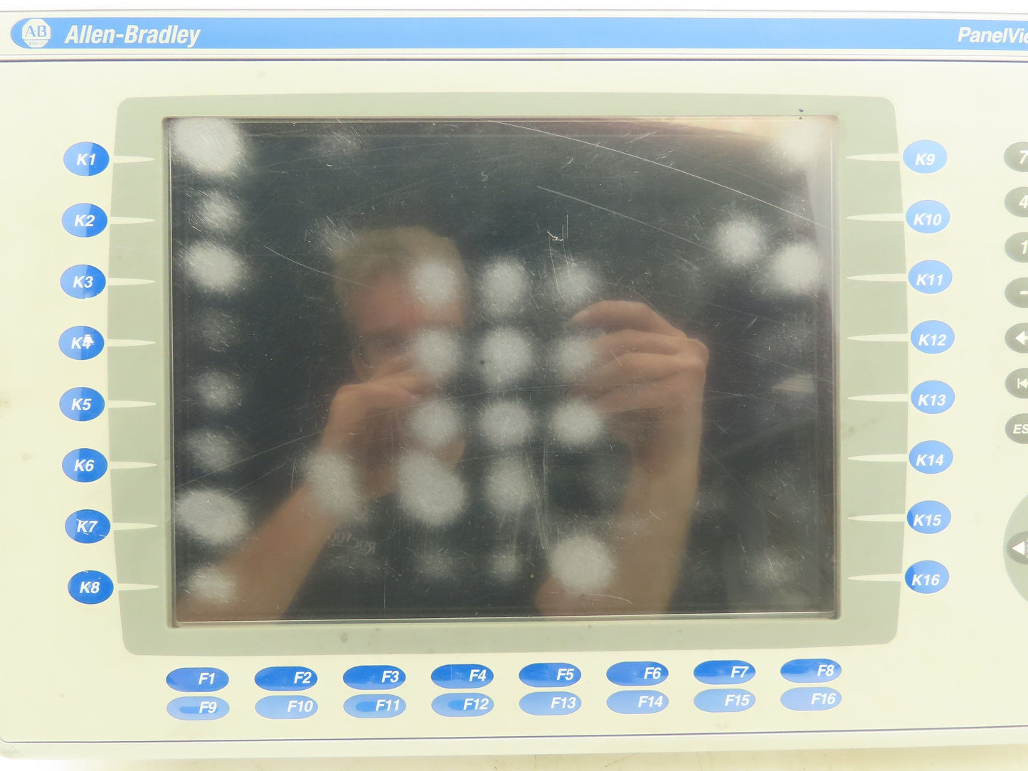 Allen Bradley 2711P-B10C4A1 PanelView Plus 1000 HMI Ser A Screen Wear