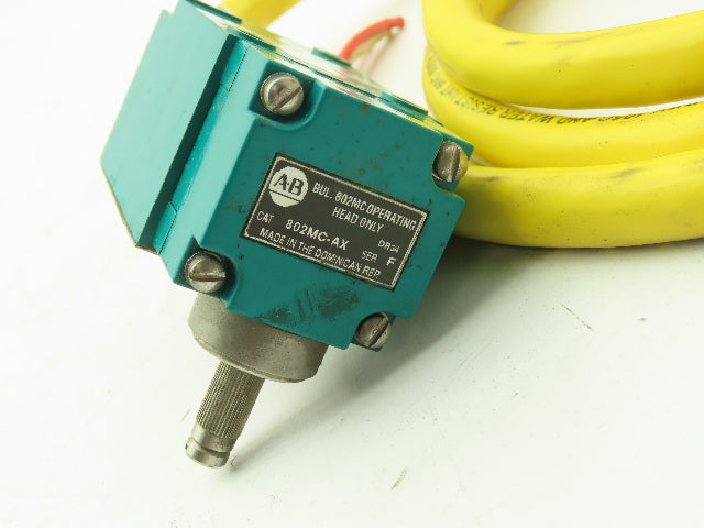 Allen Bradley 802MC-AZY5LF Limit Switch Lever Type 5' Pre Wired 24V DC 2 Circuit