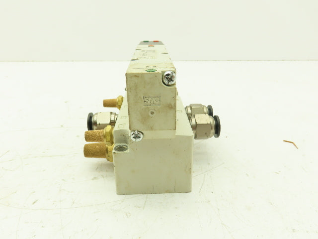 SMC VQC4200-51 Pneumatic Solenoid Valve 2-Pos 5-Port Base 24VDC