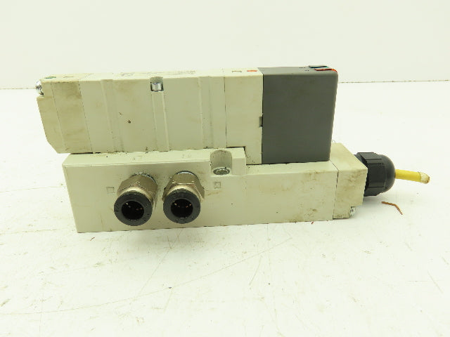 SMC VQC4200-51 Pneumatic Solenoid Valve 2-Pos 5-Port Base 24VDC
