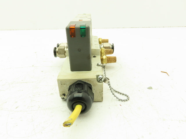 SMC VQC4200-51 Pneumatic Solenoid Valve 2-Pos 5-Port Base 24VDC