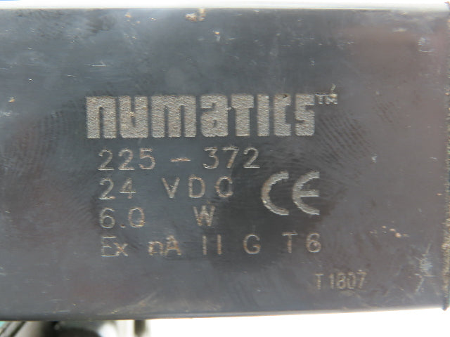Numatics 252SS500M000061 Mark 25 2-Station Solenoid Valve Block 3-Pos 24VDC