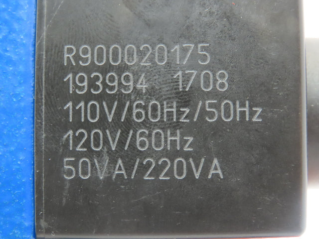 Rexroth 4WEH 10 D44/6EW110/N9ETS2K4/B10 Directional Valve Stack 120V 4WE6D62