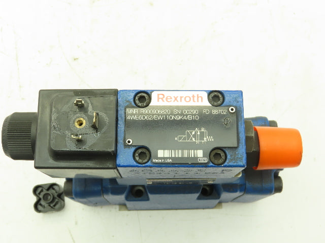 Rexroth 4WEH 10 D44/6EW110/N9ETS2K4/B10 Directional Valve Stack 120V 4WE6D62
