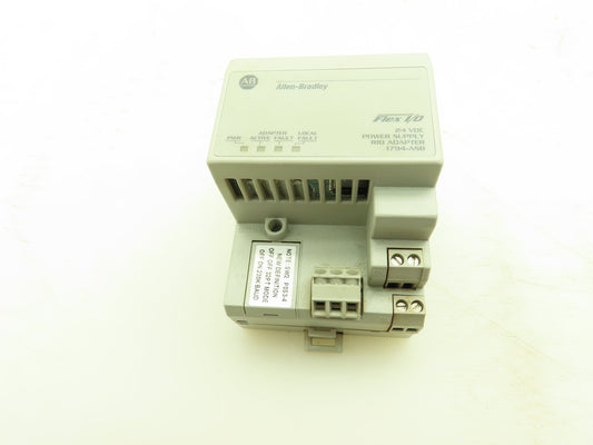 Allen Bradley 1794-ASB Flex I/O 24V DC Power Supply RIO Adapter Ser E