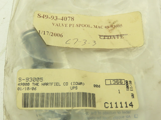 MAC Valves S-93005 Spool Replacement Repair Kit