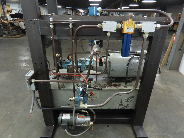 Tec Hackett Hydraulic Unit 230/460V 3Ph 30HP 39.5 GPM 3000 PSI 80 Gallon Tank