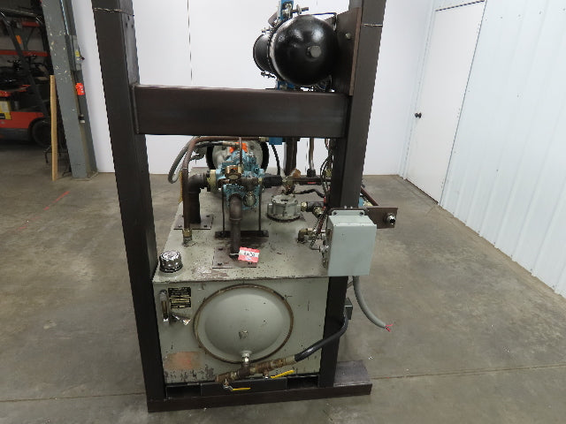 Tec Hackett Hydraulic Unit 230/460V 3Ph 30HP 39.5 GPM 3000 PSI 80 Gallon Tank