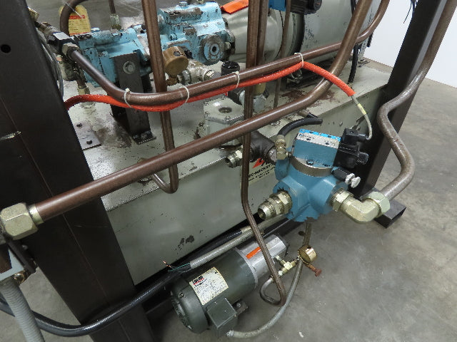 Tec Hackett Hydraulic Unit 230/460V 3Ph 30HP 39.5 GPM 3000 PSI 80 Gallon Tank