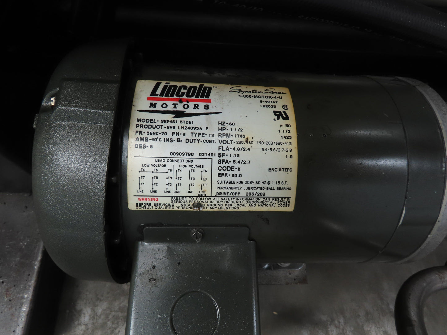 Tec Hackett Hydraulic Unit 230/460V 3Ph 30HP 39.5 GPM 3000 PSI 80 Gallon Tank