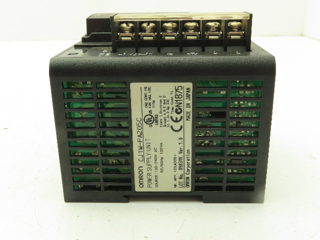 Omron CJ1W-PA205C Power Supply Unit 100-250VAC Input