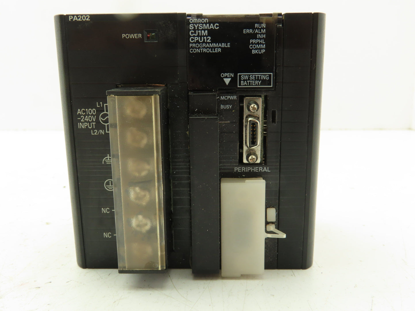 Omron CJ1M-CPU12 CPU Unit Power Supply W/ Endcap