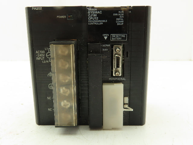 Omron CJ1M-CPU12 CPU Unit Power Supply W/ Endcap