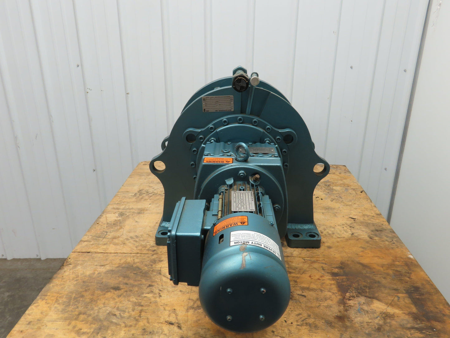 Sew-Eurodrive RF77/DFT80 Inline Gear Drive 3018:1 Reducer 460V Gearmotor 0.5 RPM