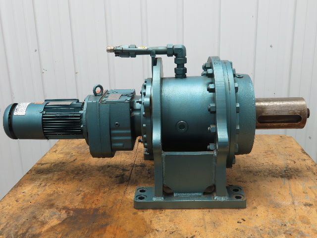 Sew-Eurodrive RF77/DFT80 Inline Gear Drive 3018:1 Reducer 460V Gearmotor 0.5 RPM