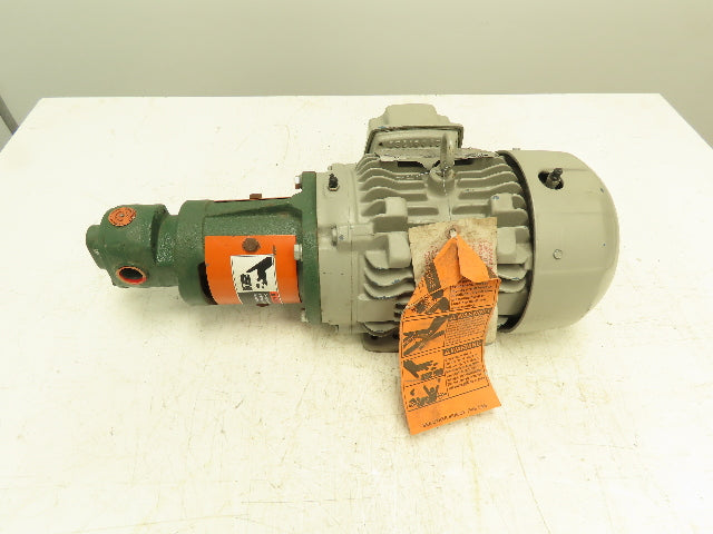 Roper 33AM03 Type 2 Fuel Transfer Gear Pump 1Hp Siemens Motor 1165 RPM 460V 3PH