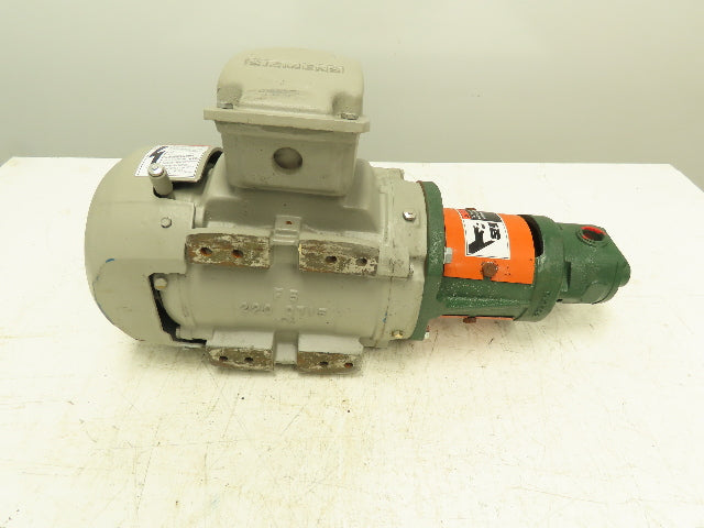 Roper 33AM03 Type 2 Fuel Transfer Gear Pump 1Hp Siemens Motor 1165 RPM 460V 3PH